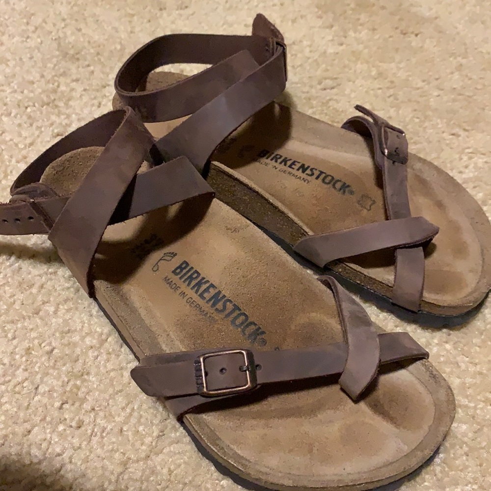 Birkenstock Yara Oiled Leather Habana. Size 37
